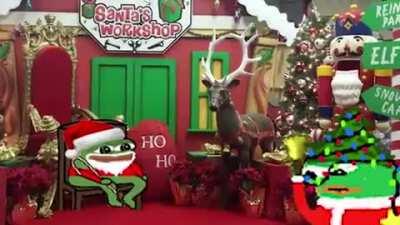 Peepo is in the Christmas spirit