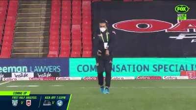 Brian To'o showing off his dancing skills