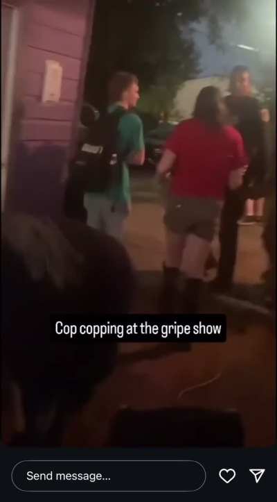 Cop lashing out at punks over a noise complaint 