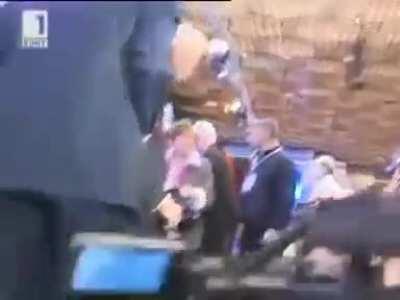 HMF (our fries, rather) while we beat the ever living shit out of the assassin