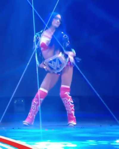 Sasha Banks Dropping It Low On The Stage