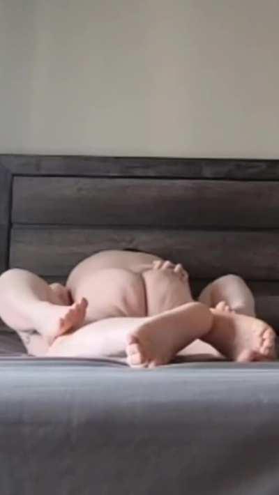 He made me orgasm then came in my panties! Sound on!