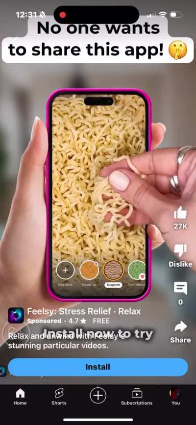 Why would ANYONE find playing with raw meat satisfying? 