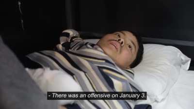 Video purportedly showing two North-Korean POWs interrogated after being captured by Ukrainian forces