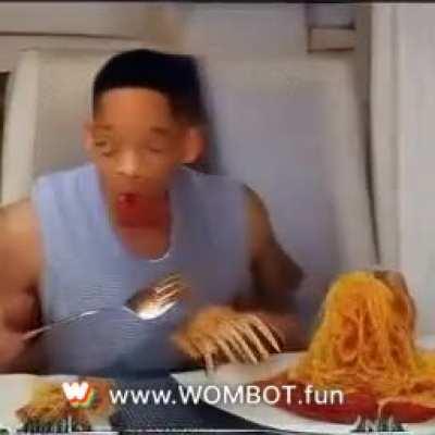 Will Smith eating Spaghetti