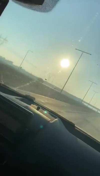 Two people in a car were chased and rammed multiple times by the driver of a pickup