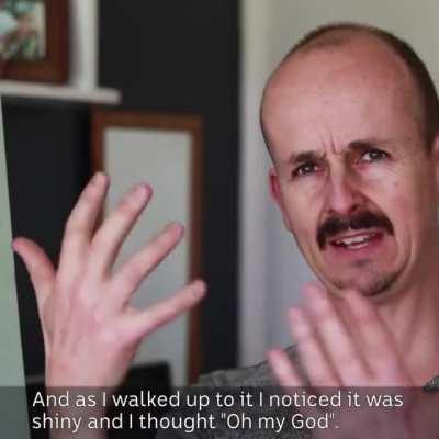 Guys draws chalk art on wall, wholesome public worker makes it permanent.😁