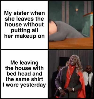 Same shirt I wore yesterday go brrr