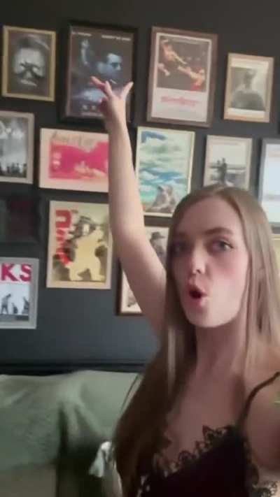 Movie movie on the wall…