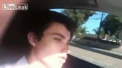Elliot Rodger driving his car a few days before his killing spree