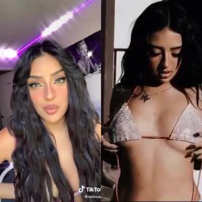 She impressed by herself