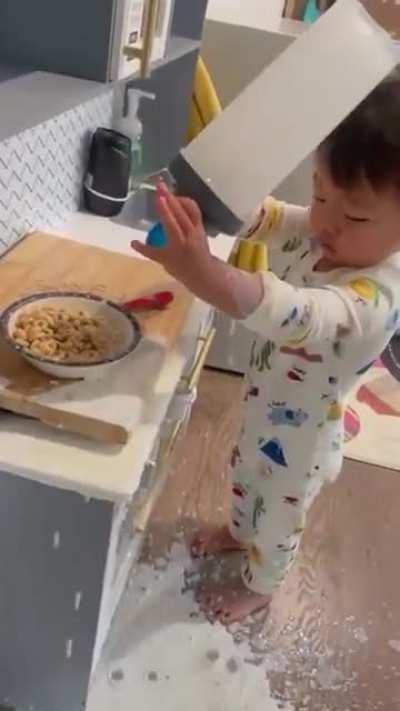 I wonder who cleaned it?