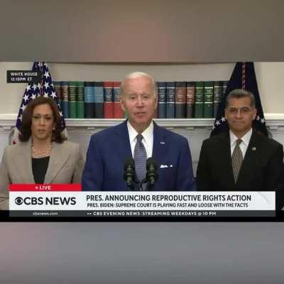 President Biden accidentally read the words 