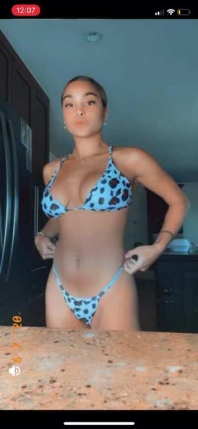 Riley Looking Cute In Bathing Suit Lingerie