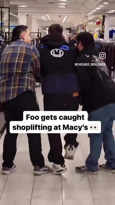 Suspected shoplifter headbutts asset protection while being detained 