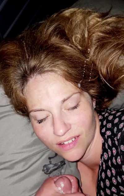 I didn't bother cleaning up before I fell back asleep.