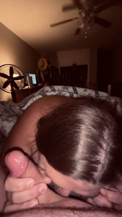 Ask and you shall receive. Daddy leaves again tomorrow, had to make sure he gets taken care of. 👅