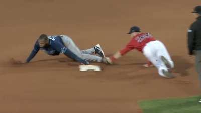 [Highlight] [Highlight] ALDS, TB@BOS GM3: Vasquez throws out Margot stealing second in the 10th inning (or does he?)