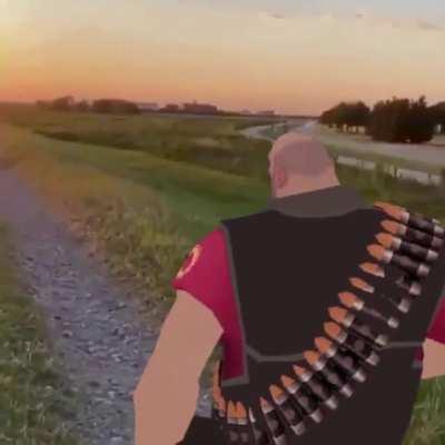 Heavy looking at the sunset