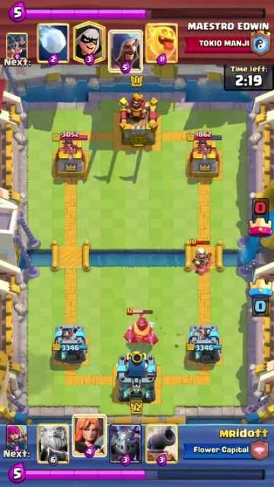 I finally countered a Mega Knight with just 2 elixir!