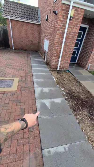 A small driveway clean and resand.