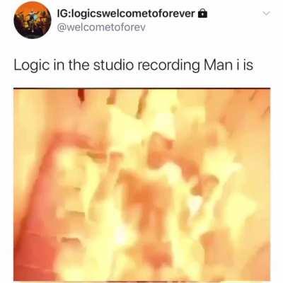 The horns on man i is >