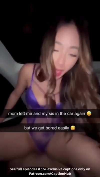 mom left us in the car 😒