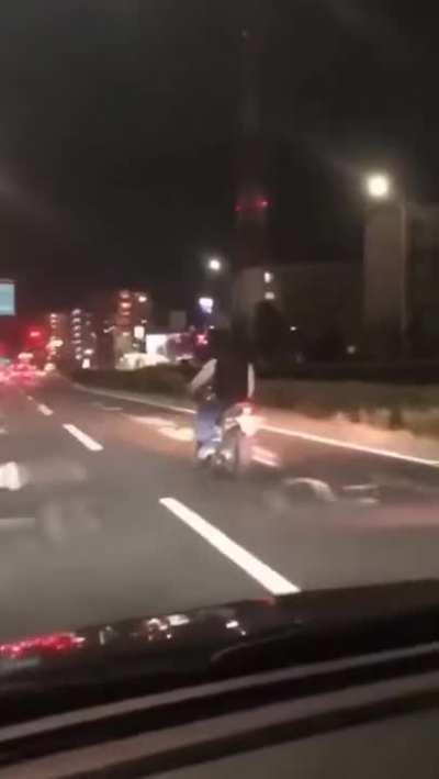 When you block traffic.