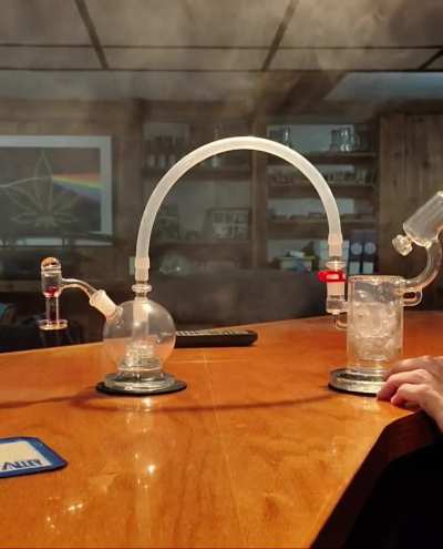 D'oh! I ordered a 45° slurper by mistake. Here's what I came up with.