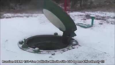 Russian ICBM 150-Ton ballastic missile silo lid opens Effortlessly !!!