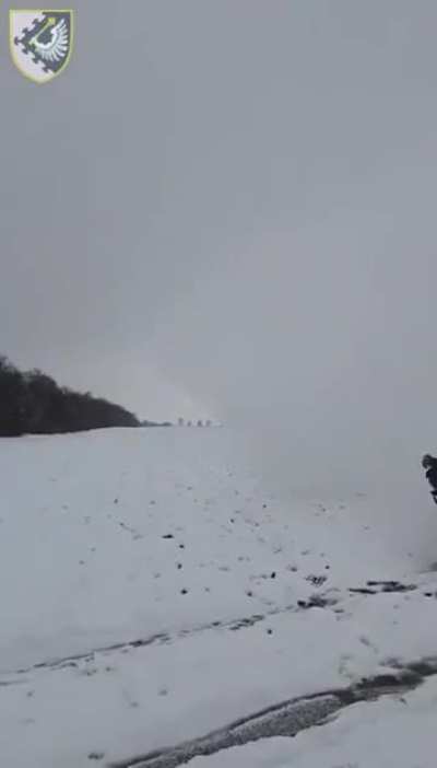 Footage of the moment of the destruction of a Russian cruise missile using a 9K38 