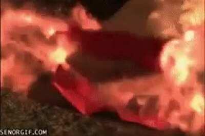 Satisfying Slow motion fire work explosion