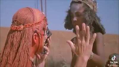 Jackie Chan speaking isiZulu and seSotho but wearing Kenyan Attire in 'Who Am I?'