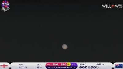 Cameraman Focused on Jupiter and its Moons during Live Cricket Match (AUS vs ENG)