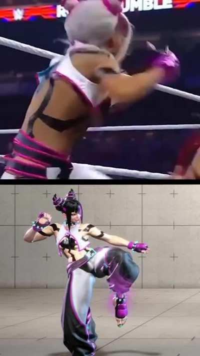Juri & Zelina Side by Side Comparison (Royal Rumble 2023)