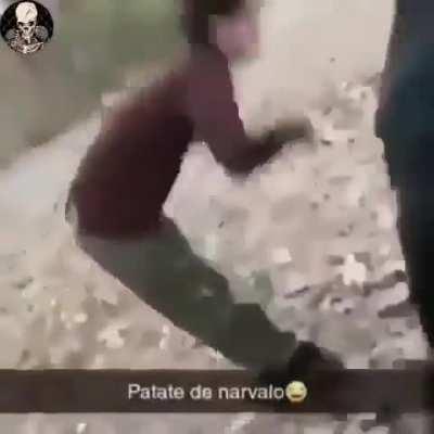 This punch turned him wavy inflatable tube man