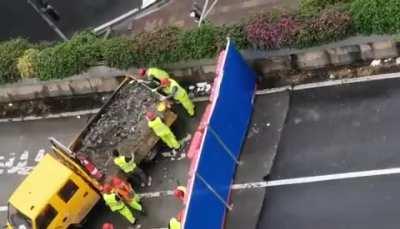 Cementing a barrier down in Haizhu (Guangzhou)…they just added 5 more days to the lockdown. It’s already been over 20 days.