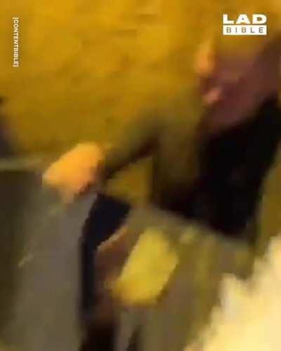 To run across the dumpsters