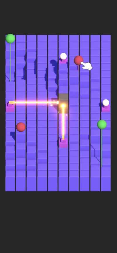 A prototype puzzle game with gravity pillars