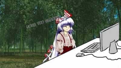 Even when Mokou is doing well she's reminded of her fate.