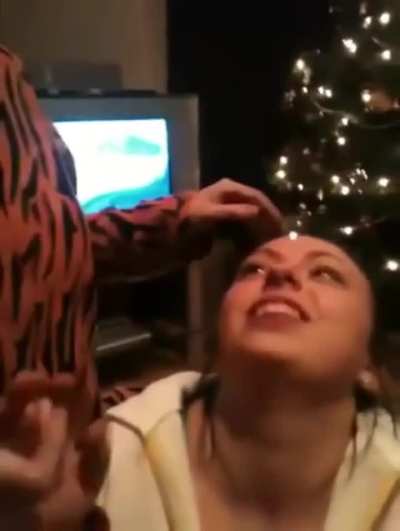 Lesbian spits into her friends mouth 