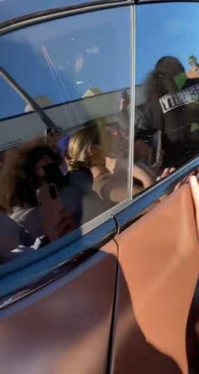 TRAVIS DAPPED ME UP AND LOOKED AT ME AHHHHHH