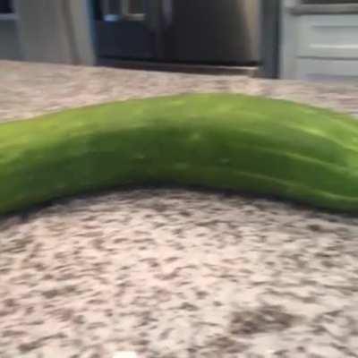 To bite a cucumber