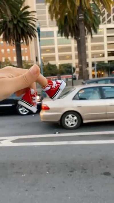 this woman's new shoes :,)