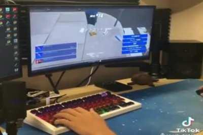 I like that he lays it delicately