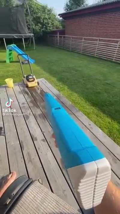 Imagine pulling to a water fight with your friends with this