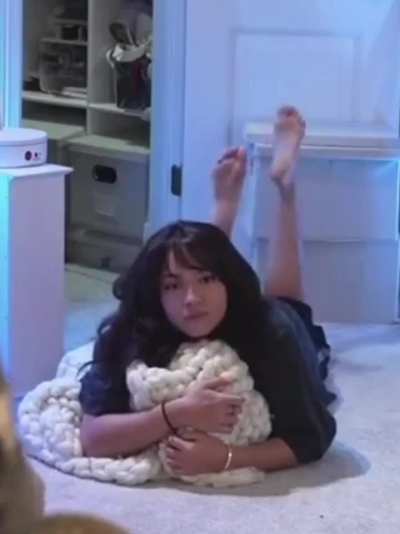 Cinna on Bonnie's floor - January 2026