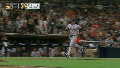 [Highlight] Buster Posey gets his 4th hit driving in the 6th run for the Giants