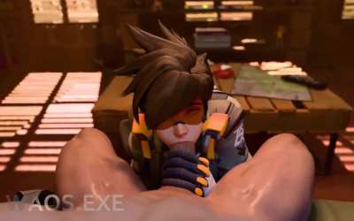 Tracer throat (Overwatch)