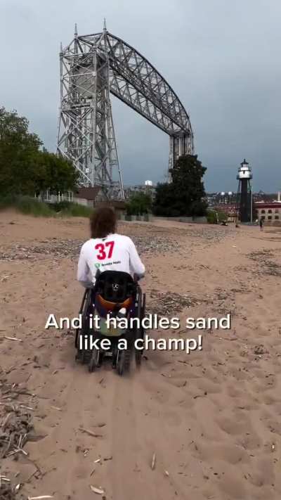 This chair can go anywhere